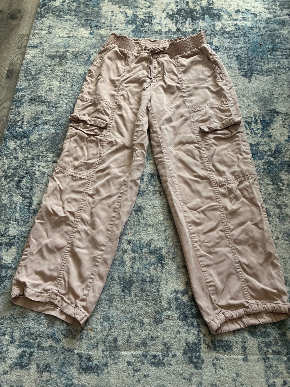 Women’s Casual Cargo Pants in Light Pink